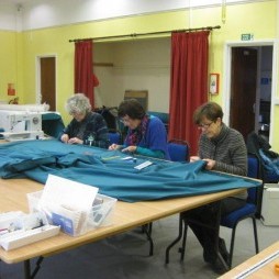 New curtains for the Village Hall