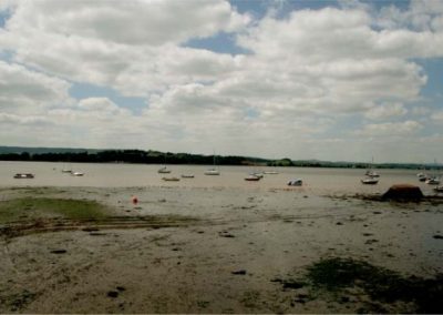 View towards Starcross at low tide