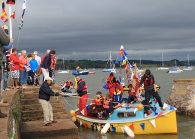 Topsham SC deliver the Olympic Sailing Torch