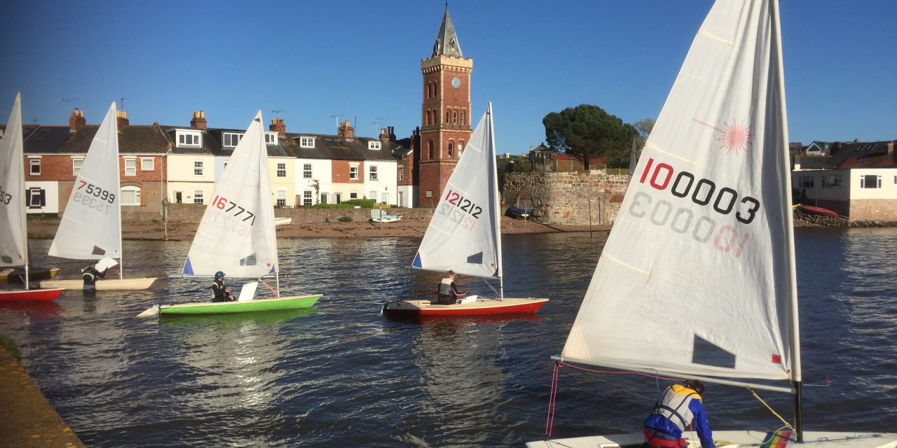 Lympstone Sailing Club; the racing season is well under way