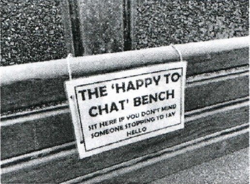 “Happy to Chat” benches for Lympstone