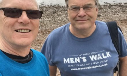 Tony and Malcolm Complete Men’s Walk for Hospiscare