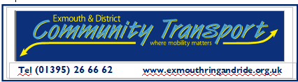 Exmouth & District Community Transport, new timetable